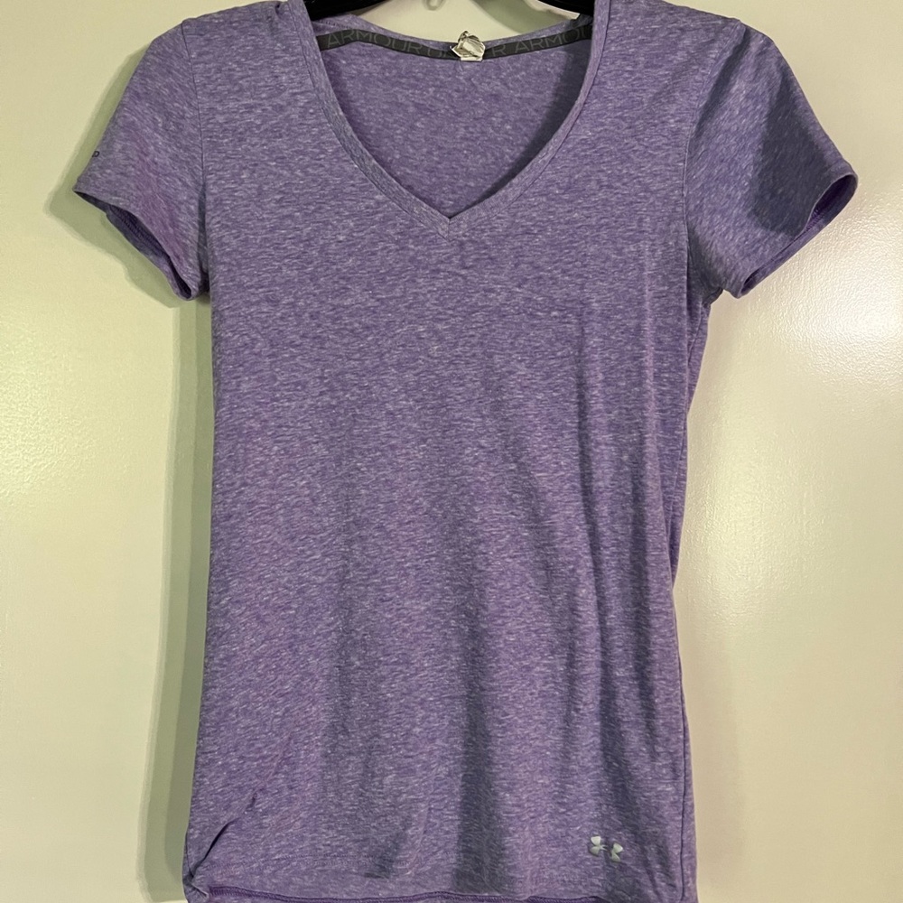 Purple under armour shirt